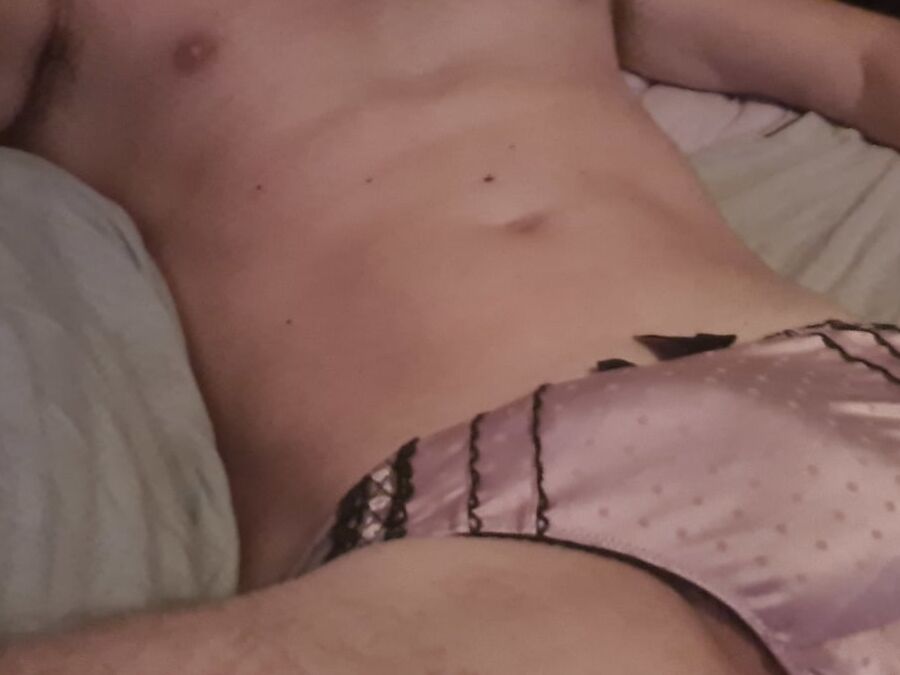 Wearing her panties