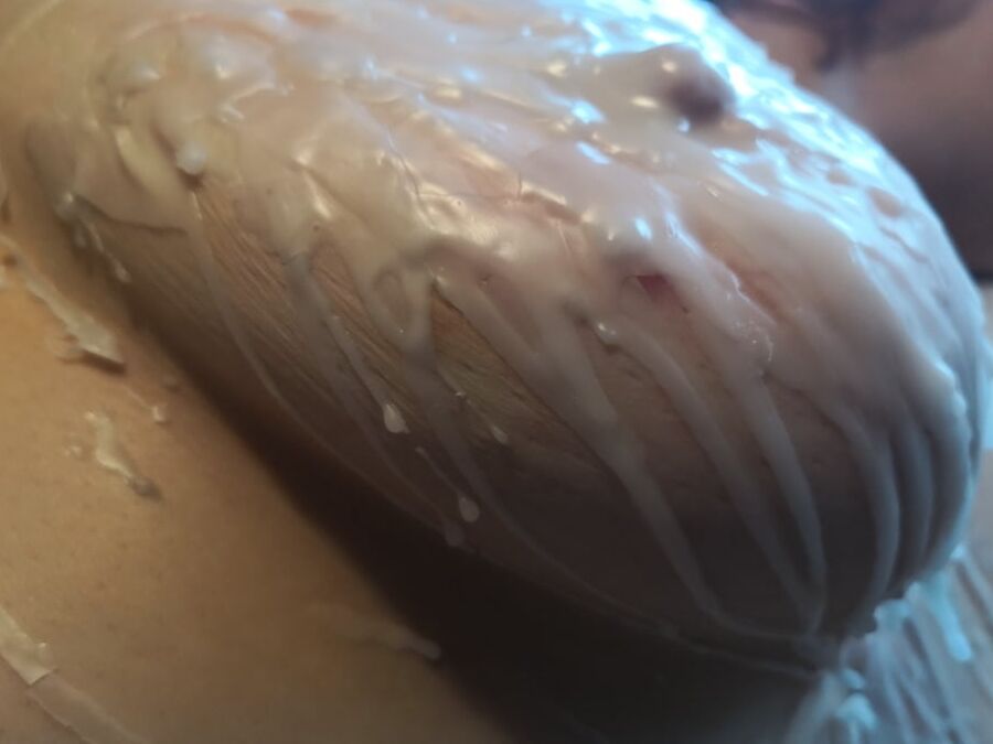 Breasts in hot wax