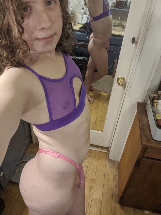 Mesh Bra and Pouch Panties