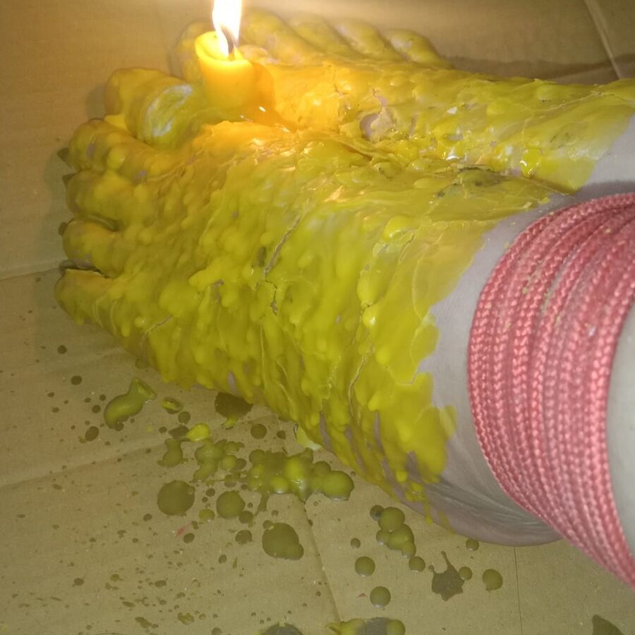 BDSM Torture drops candles