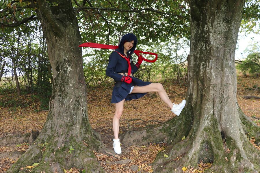 Ryuko in the wild crossdress cosplay