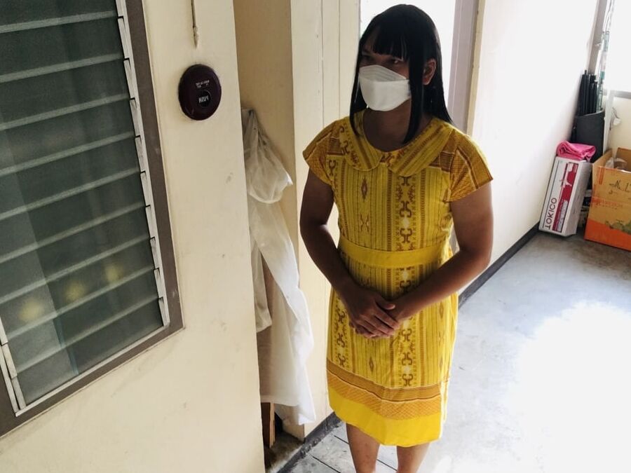 Dress Yellow Teen ladyboy
