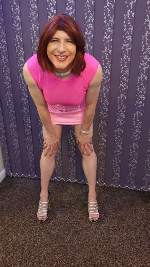 Sissy Lucy is Pretty in Pink PVC