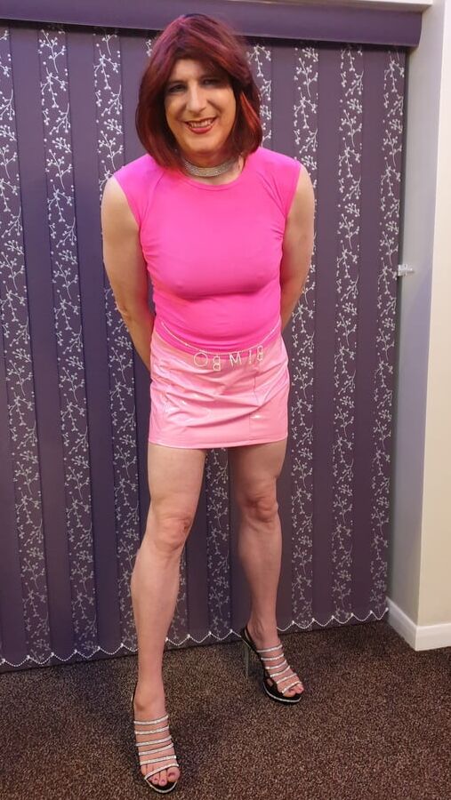 Sissy Lucy is Pretty in Pink PVC