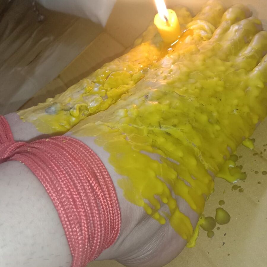 BDSM Torture drops candles