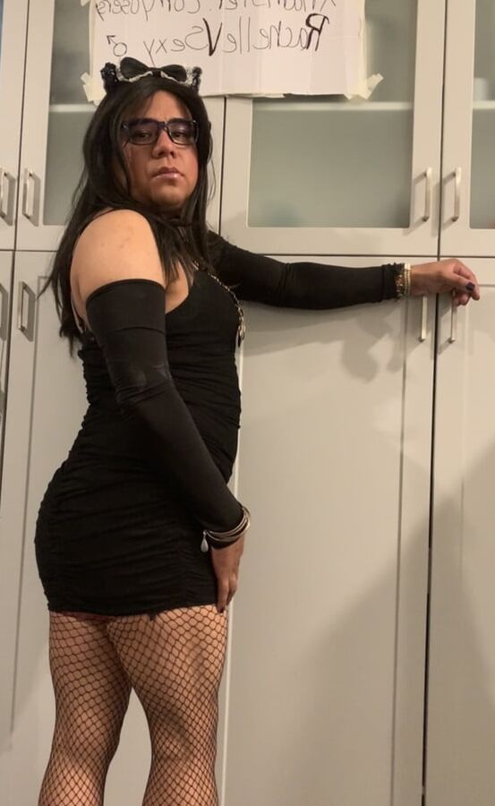 TS Rachelle Booty in High Heels and Exotic Short Outfits
