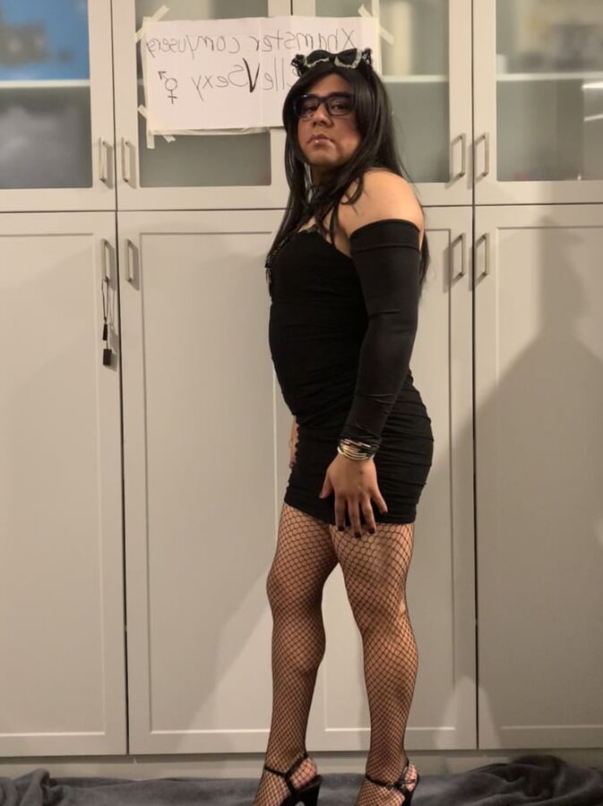 TS Rachelle Booty in High Heels and Exotic Short Outfits