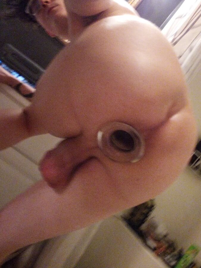 Crossdresser Boy Glass Butt Plug Anal Gape