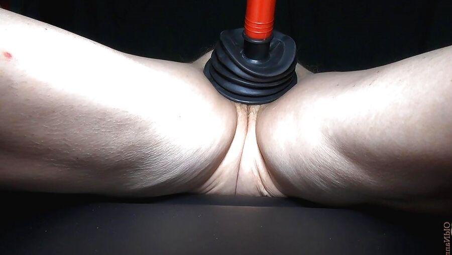 Young girl with old granny using dildo
