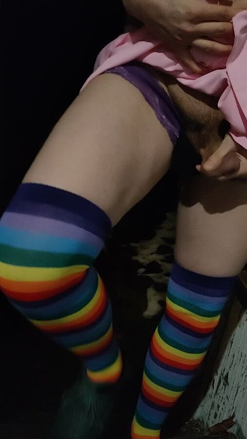 Sissy boy outside
