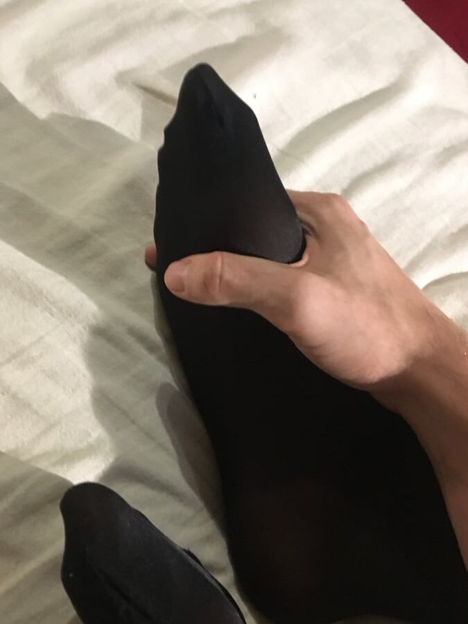 Black tights of a slut