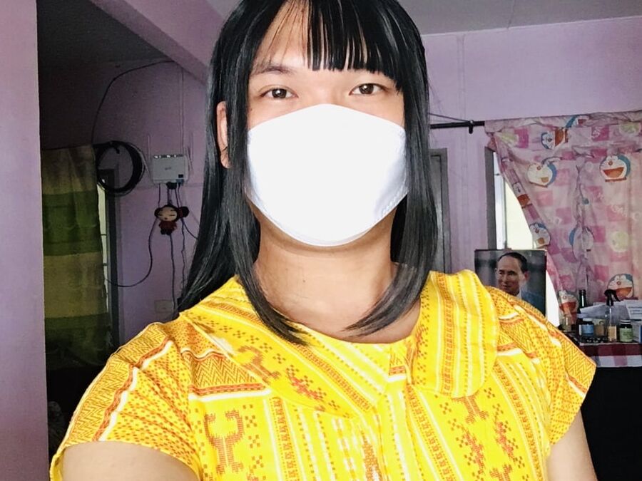 Dress Yellow Teen ladyboy