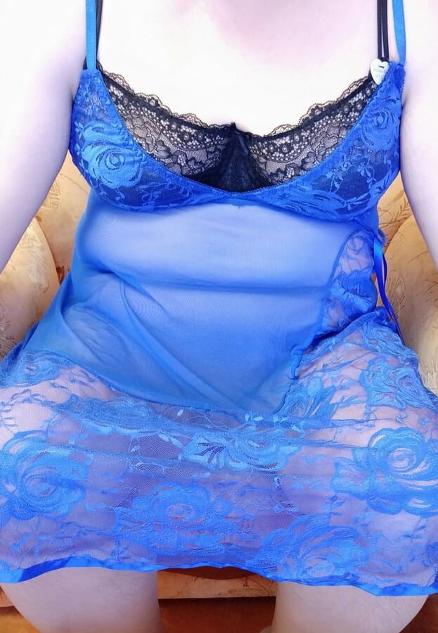 sexy blue underwear