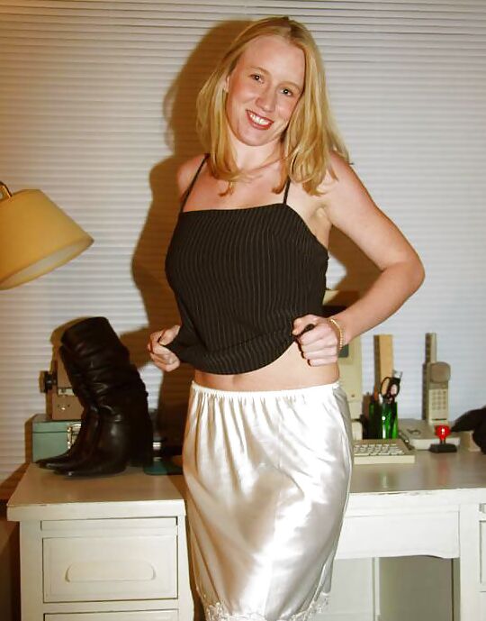 Satin and lace. Bored housewife - milf