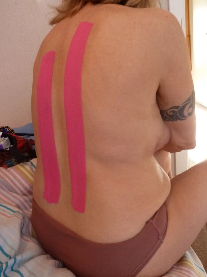 my wife&;s tits taped up