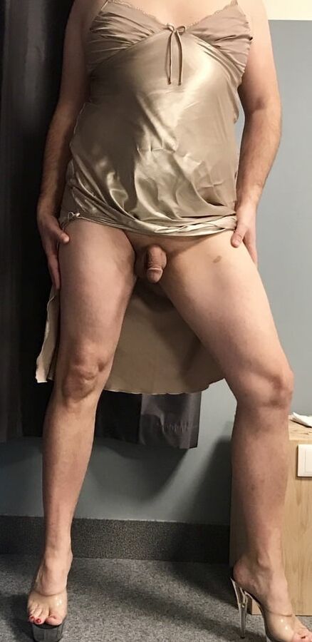 Gold Satin Nightdress