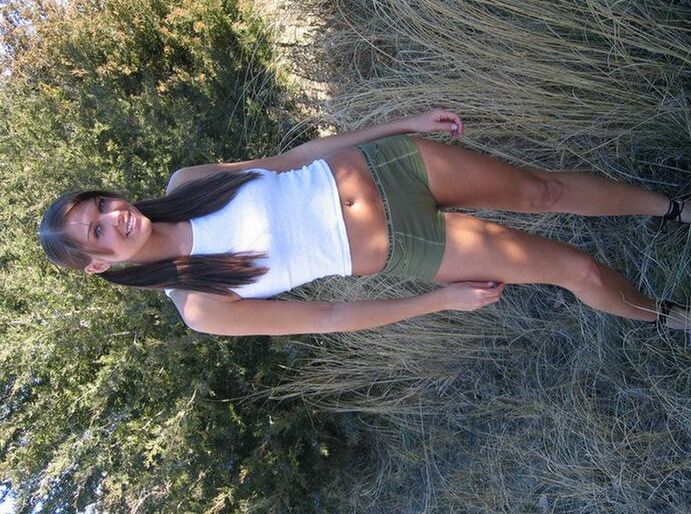 June Sexy army outside photos