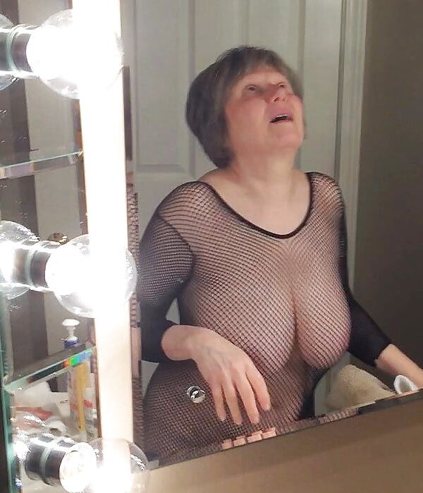 Busty GILF masturbates in bodystocking by MarieRocks