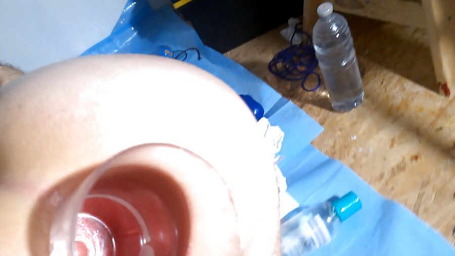 Deep view into my gaping asshole close up gape