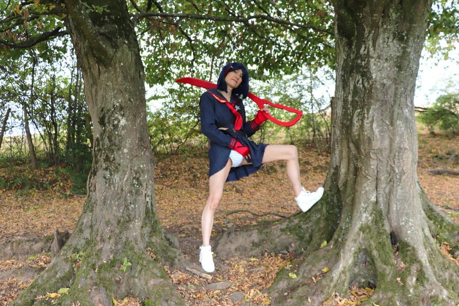 Ryuko in the wild crossdress cosplay