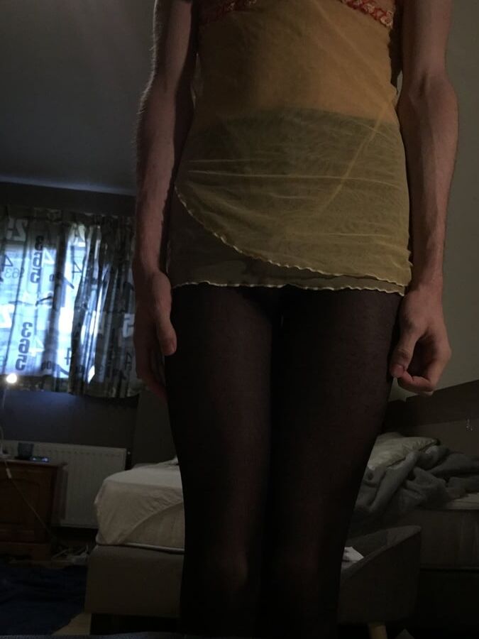 Black tights of a slut
