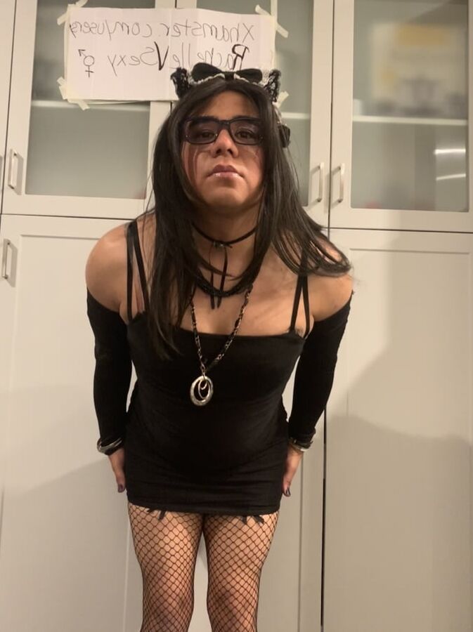 TS Rachelle Booty in High Heels and Exotic Short Outfits