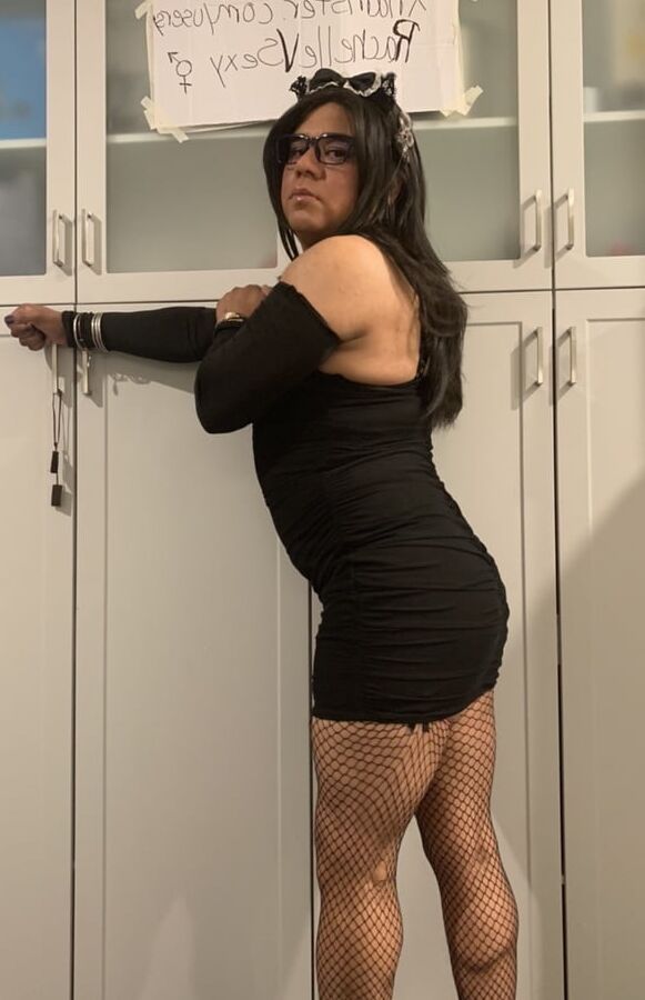TS Rachelle Booty in High Heels and Exotic Short Outfits