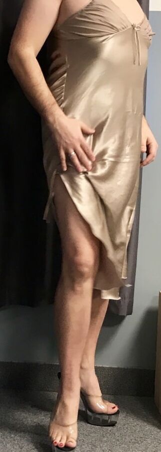 Gold Satin Nightdress
