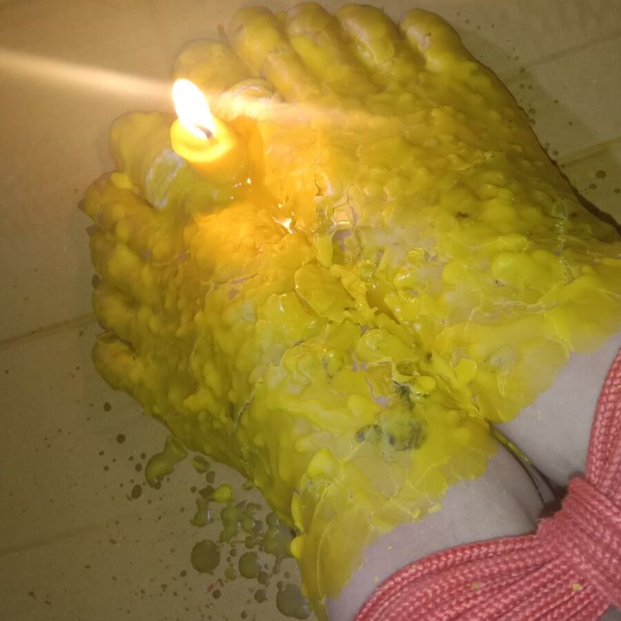 BDSM Torture drops candles
