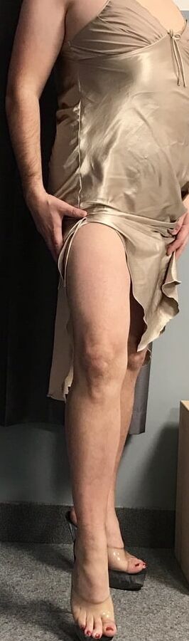 Gold Satin Nightdress