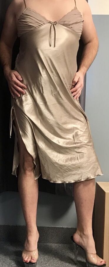 Gold Satin Nightdress