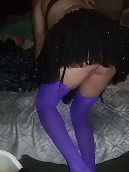 Purple stockings