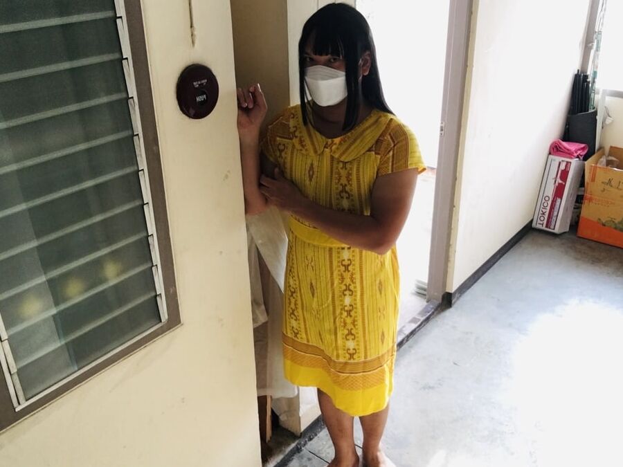 Dress Yellow Teen ladyboy