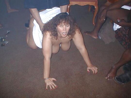 Trans BBW getting BBC from behind