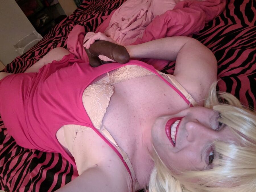 Blonde BBC Sissy Dreaming of Black Cock