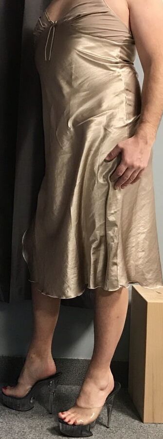 Gold Satin Nightdress