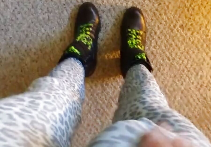 Big Butt in Catsuit Bodystocking and Boots