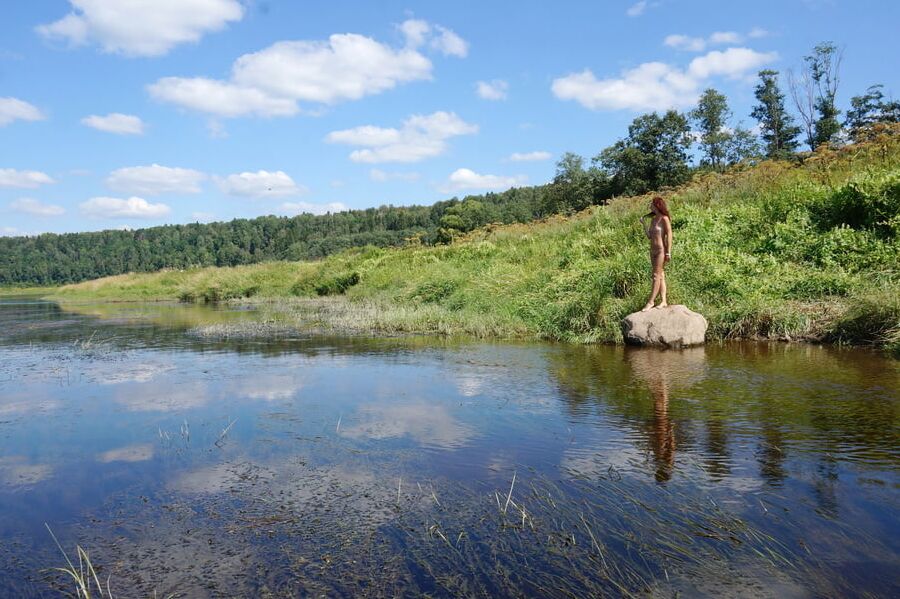 On the Stone in Volga-river