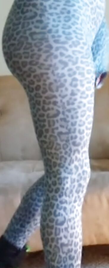 Big Butt in Catsuit Bodystocking and Boots