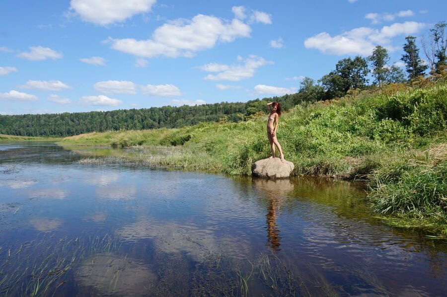 On the Stone in Volga-river