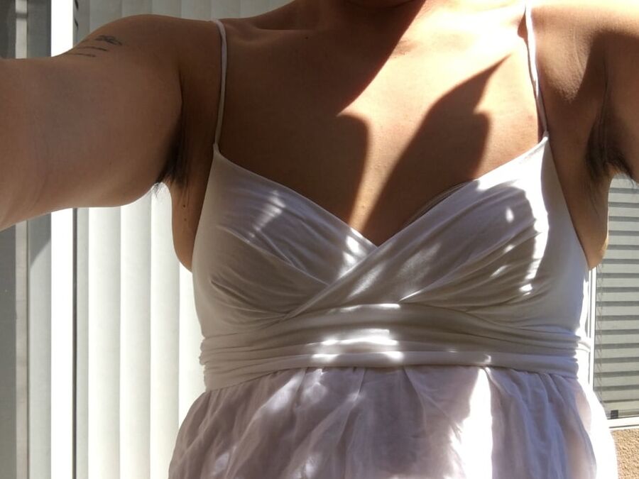 I love this white dress