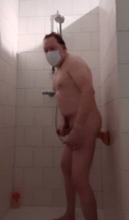 Nude ginger is masturbating
