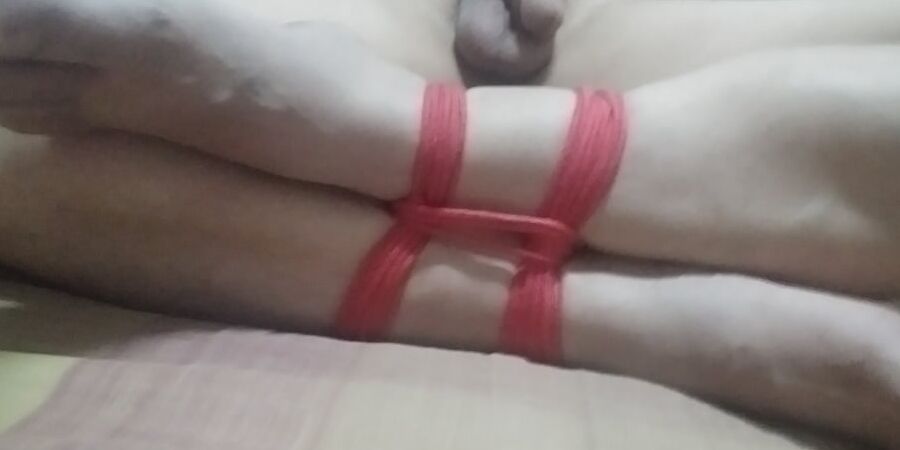 tied with a rope