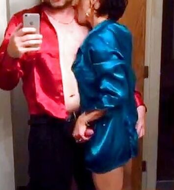Sensual and Soft Core Satin Milf