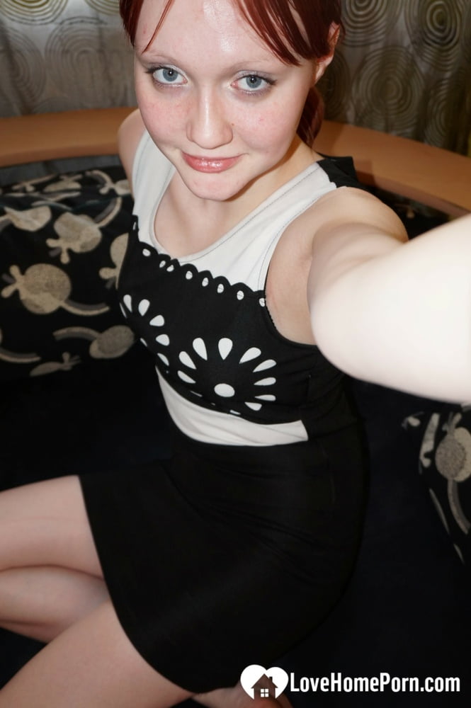 Pretty redhead babe knows how to tease
