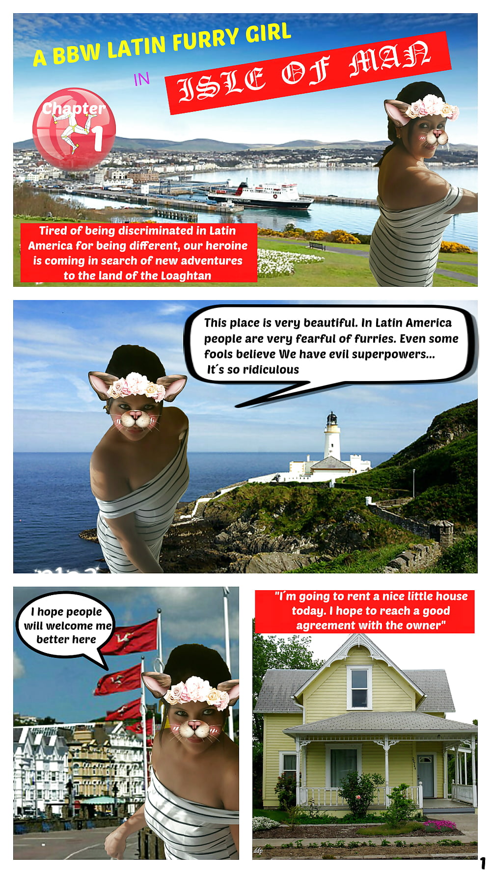 comic: A furry girl in isle of man