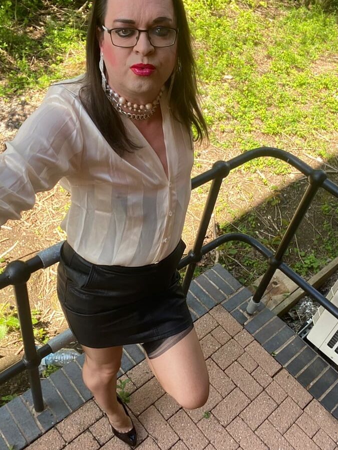 Lucy in black basque