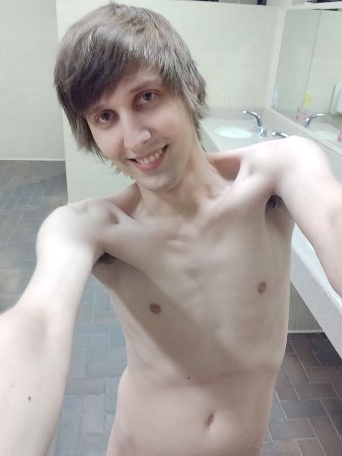 Smooth young boy at the truck stop