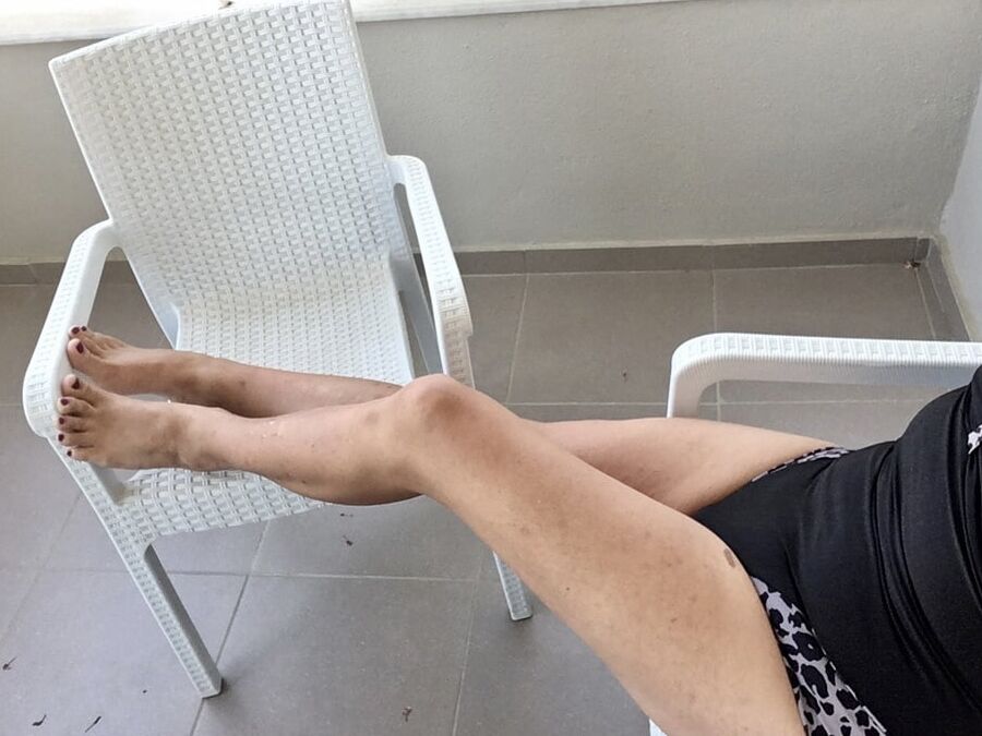 Swimsuit on the balcony