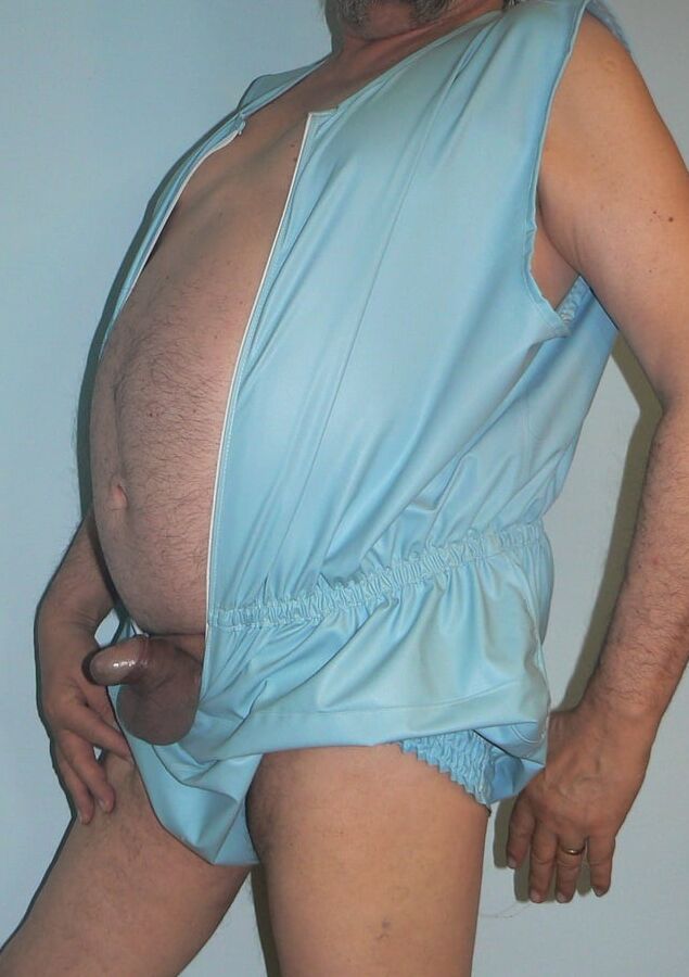 Gummihose babyblau Rubber pants baby blue